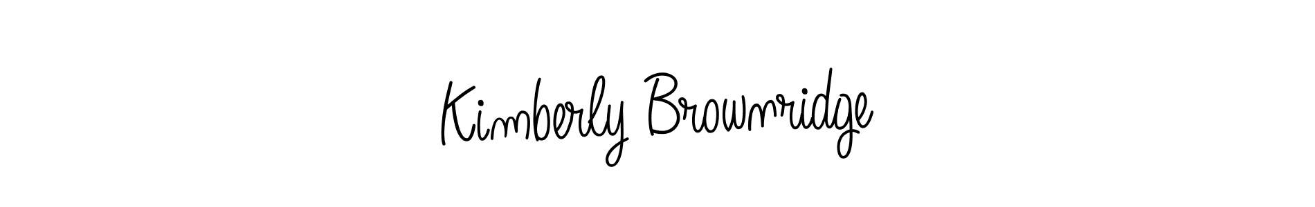 Use a signature maker to create a handwritten signature online. With this signature software, you can design (Angelique-Rose-font-FFP) your own signature for name Kimberly Brownridge. Kimberly Brownridge signature style 5 images and pictures png