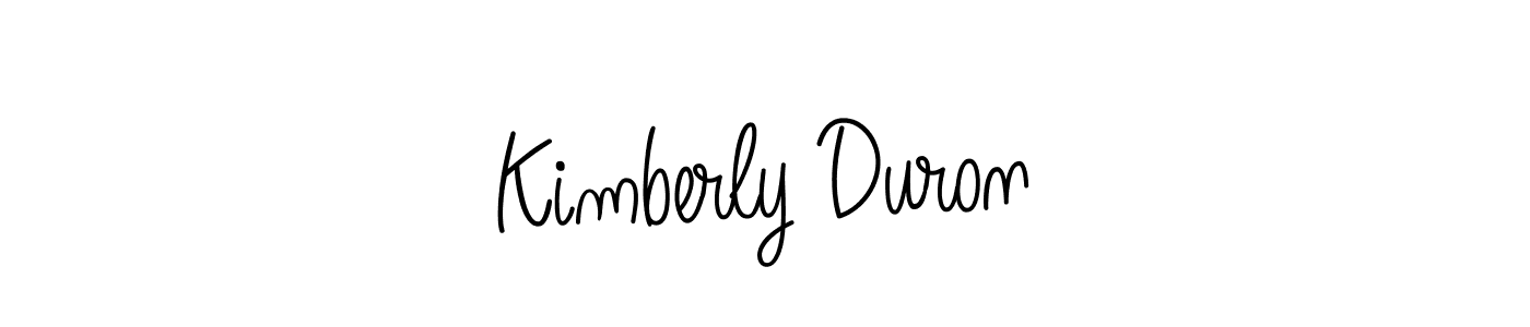 Check out images of Autograph of Kimberly Duron name. Actor Kimberly Duron Signature Style. Angelique-Rose-font-FFP is a professional sign style online. Kimberly Duron signature style 5 images and pictures png