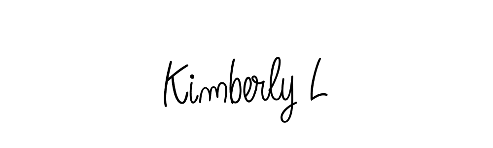 Create a beautiful signature design for name Kimberly L. With this signature (Angelique-Rose-font-FFP) fonts, you can make a handwritten signature for free. Kimberly L signature style 5 images and pictures png