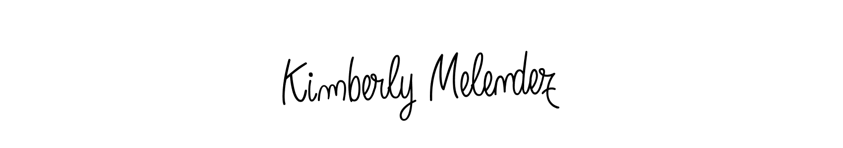 Angelique-Rose-font-FFP is a professional signature style that is perfect for those who want to add a touch of class to their signature. It is also a great choice for those who want to make their signature more unique. Get Kimberly Melendez name to fancy signature for free. Kimberly Melendez signature style 5 images and pictures png