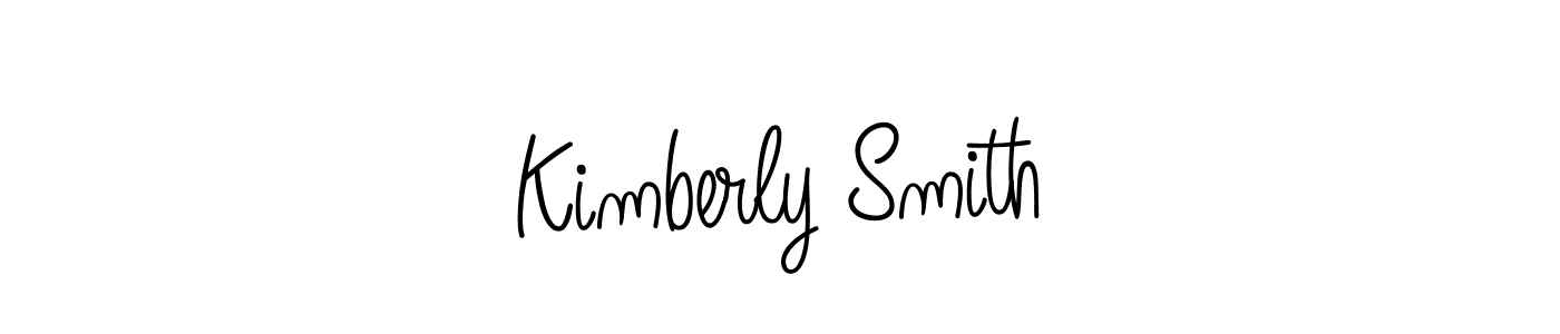 You should practise on your own different ways (Angelique-Rose-font-FFP) to write your name (Kimberly Smith) in signature. don't let someone else do it for you. Kimberly Smith signature style 5 images and pictures png