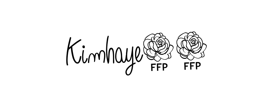 Angelique-Rose-font-FFP is a professional signature style that is perfect for those who want to add a touch of class to their signature. It is also a great choice for those who want to make their signature more unique. Get Kimhaye19 name to fancy signature for free. Kimhaye19 signature style 5 images and pictures png