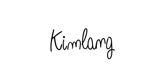 Create a beautiful signature design for name Kimlang. With this signature (Angelique-Rose-font-FFP) fonts, you can make a handwritten signature for free. Kimlang signature style 5 images and pictures png