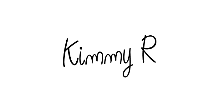 Make a beautiful signature design for name Kimmy R. With this signature (Angelique-Rose-font-FFP) style, you can create a handwritten signature for free. Kimmy R signature style 5 images and pictures png