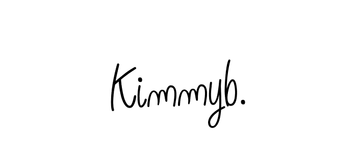 How to make Kimmyb. name signature. Use Angelique-Rose-font-FFP style for creating short signs online. This is the latest handwritten sign. Kimmyb. signature style 5 images and pictures png