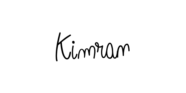 The best way (Angelique-Rose-font-FFP) to make a short signature is to pick only two or three words in your name. The name Kimran include a total of six letters. For converting this name. Kimran signature style 5 images and pictures png