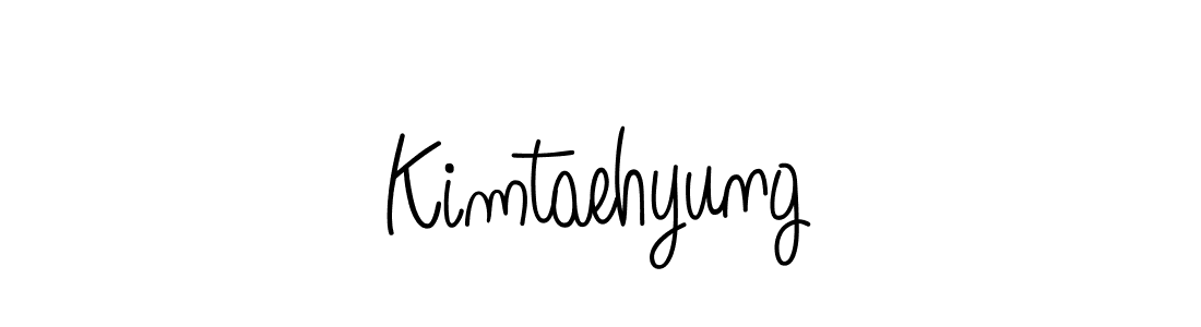 Design your own signature with our free online signature maker. With this signature software, you can create a handwritten (Angelique-Rose-font-FFP) signature for name Kimtaehyung. Kimtaehyung signature style 5 images and pictures png