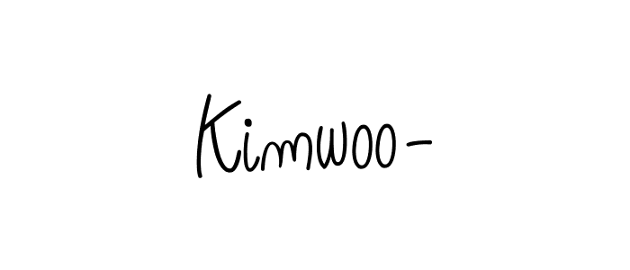 Kimwoo- stylish signature style. Best Handwritten Sign (Angelique-Rose-font-FFP) for my name. Handwritten Signature Collection Ideas for my name Kimwoo-. Kimwoo- signature style 5 images and pictures png