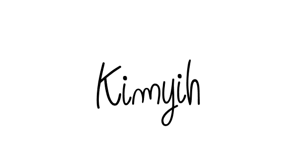 Use a signature maker to create a handwritten signature online. With this signature software, you can design (Angelique-Rose-font-FFP) your own signature for name Kimyih. Kimyih signature style 5 images and pictures png