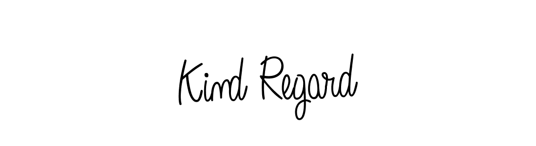 The best way (Angelique-Rose-font-FFP) to make a short signature is to pick only two or three words in your name. The name Kind Regard include a total of six letters. For converting this name. Kind Regard signature style 5 images and pictures png
