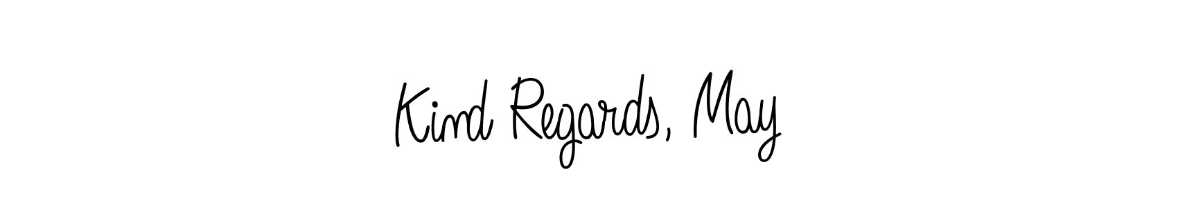 Also You can easily find your signature by using the search form. We will create Kind Regards, May name handwritten signature images for you free of cost using Angelique-Rose-font-FFP sign style. Kind Regards, May signature style 5 images and pictures png