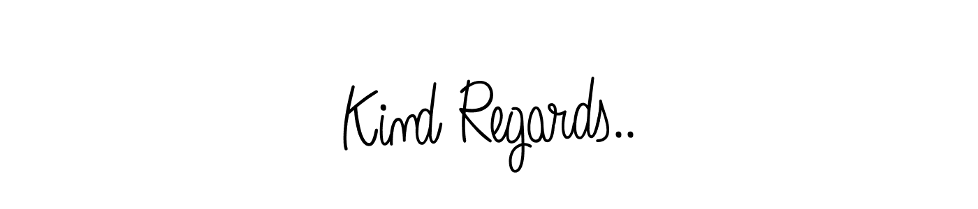 Also we have Kind Regards.. name is the best signature style. Create professional handwritten signature collection using Angelique-Rose-font-FFP autograph style. Kind Regards.. signature style 5 images and pictures png