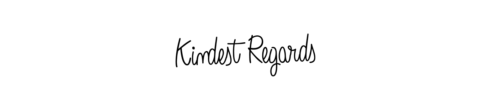 Make a beautiful signature design for name Kindest Regards ;). Use this online signature maker to create a handwritten signature for free. Kindest Regards ;) signature style 5 images and pictures png