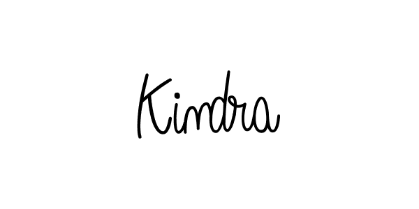 You should practise on your own different ways (Angelique-Rose-font-FFP) to write your name (Kindra) in signature. don't let someone else do it for you. Kindra signature style 5 images and pictures png