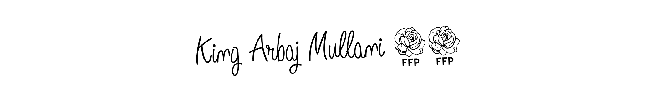 if you are searching for the best signature style for your name King Arbaj Mullani 07. so please give up your signature search. here we have designed multiple signature styles  using Angelique-Rose-font-FFP. King Arbaj Mullani 07 signature style 5 images and pictures png