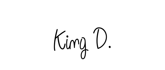 Create a beautiful signature design for name King D.. With this signature (Angelique-Rose-font-FFP) fonts, you can make a handwritten signature for free. King D. signature style 5 images and pictures png