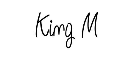 A classic penmanship look for King M. The Angelique-Rose-font-FFP font brings timeless elegance and confidence to every signed document. King M signature style 5 images and pictures png