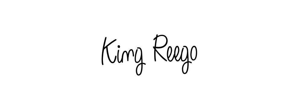 How to make King Reego name signature. Use Angelique-Rose-font-FFP style for creating short signs online. This is the latest handwritten sign. King Reego signature style 5 images and pictures png