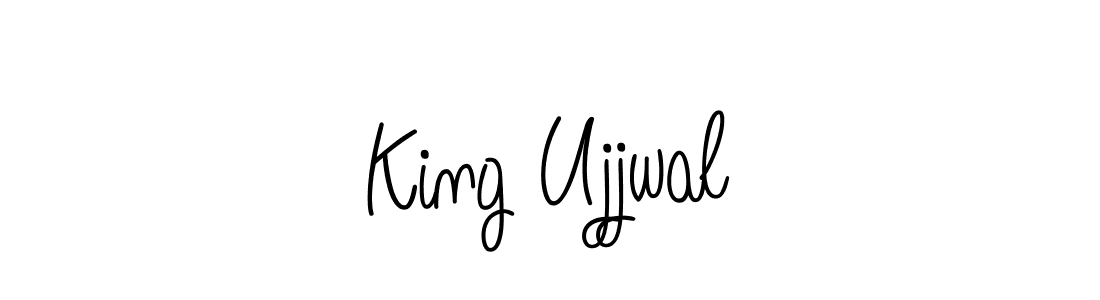 Design your own signature with our free online signature maker. With this signature software, you can create a handwritten (Angelique-Rose-font-FFP) signature for name King Ujjwal. King Ujjwal signature style 5 images and pictures png