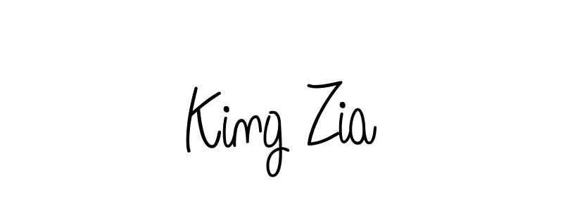 How to make King Zia signature? Angelique-Rose-font-FFP is a professional autograph style. Create handwritten signature for King Zia name. King Zia signature style 5 images and pictures png