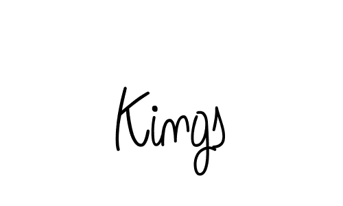 How to make Kings name signature. Use Angelique-Rose-font-FFP style for creating short signs online. This is the latest handwritten sign. Kings signature style 5 images and pictures png