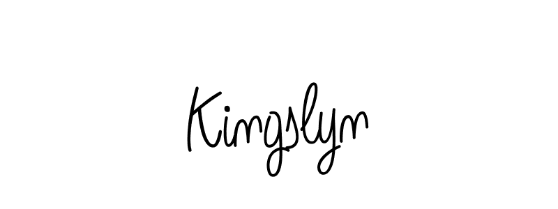 Create a beautiful signature design for name Kingslyn. With this signature (Angelique-Rose-font-FFP) fonts, you can make a handwritten signature for free. Kingslyn signature style 5 images and pictures png