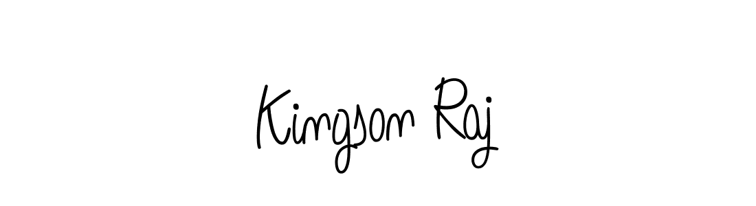 Check out images of Autograph of Kingson Raj name. Actor Kingson Raj Signature Style. Angelique-Rose-font-FFP is a professional sign style online. Kingson Raj signature style 5 images and pictures png