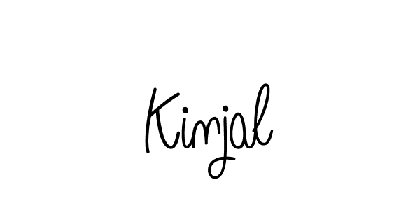 Also we have Kinjal name is the best signature style. Create professional handwritten signature collection using Angelique-Rose-font-FFP autograph style. Kinjal signature style 5 images and pictures png