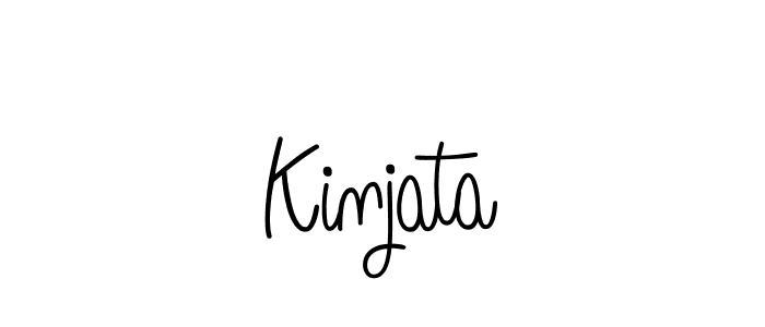 How to make Kinjata name signature. Use Angelique-Rose-font-FFP style for creating short signs online. This is the latest handwritten sign. Kinjata signature style 5 images and pictures png