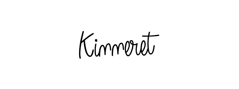 Make a beautiful signature design for name Kinneret. With this signature (Angelique-Rose-font-FFP) style, you can create a handwritten signature for free. Kinneret signature style 5 images and pictures png