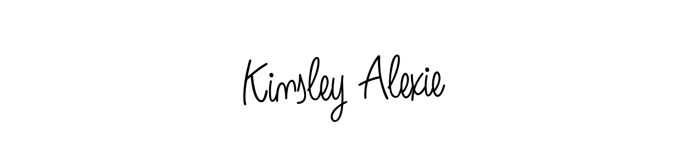 Create a beautiful signature design for name Kinsley Alexie. With this signature (Angelique-Rose-font-FFP) fonts, you can make a handwritten signature for free. Kinsley Alexie signature style 5 images and pictures png