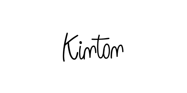 Make a beautiful signature design for name Kinton. With this signature (Angelique-Rose-font-FFP) style, you can create a handwritten signature for free. Kinton signature style 5 images and pictures png