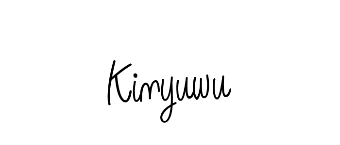You should practise on your own different ways (Angelique-Rose-font-FFP) to write your name (Kinyuwu) in signature. don't let someone else do it for you. Kinyuwu signature style 5 images and pictures png