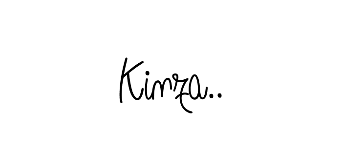 Create a beautiful signature design for name Kinza... With this signature (Angelique-Rose-font-FFP) fonts, you can make a handwritten signature for free. Kinza.. signature style 5 images and pictures png