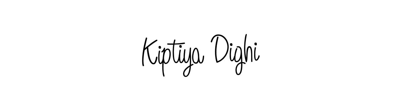 Make a beautiful signature design for name Kiptiya Dighi. With this signature (Angelique-Rose-font-FFP) style, you can create a handwritten signature for free. Kiptiya Dighi signature style 5 images and pictures png