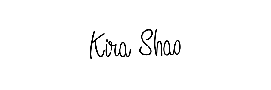 Kira Shao stylish signature style. Best Handwritten Sign (Angelique-Rose-font-FFP) for my name. Handwritten Signature Collection Ideas for my name Kira Shao. Kira Shao signature style 5 images and pictures png