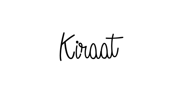 How to make Kiraat name signature. Use Angelique-Rose-font-FFP style for creating short signs online. This is the latest handwritten sign. Kiraat signature style 5 images and pictures png