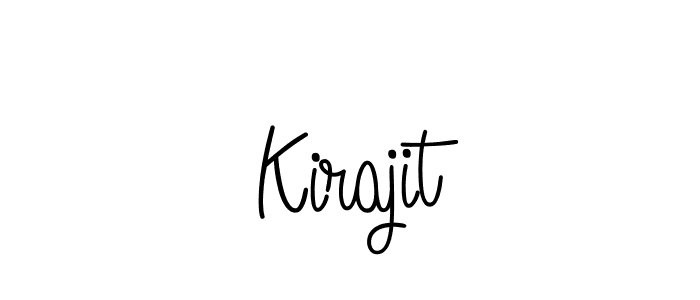 How to make Kirajit signature? Angelique-Rose-font-FFP is a professional autograph style. Create handwritten signature for Kirajit name. Kirajit signature style 5 images and pictures png