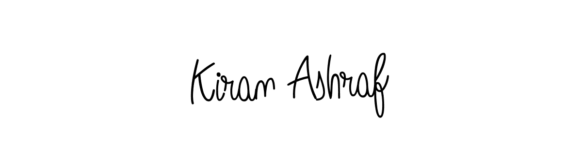 Kiran Ashraf stylish signature style. Best Handwritten Sign (Angelique-Rose-font-FFP) for my name. Handwritten Signature Collection Ideas for my name Kiran Ashraf. Kiran Ashraf signature style 5 images and pictures png