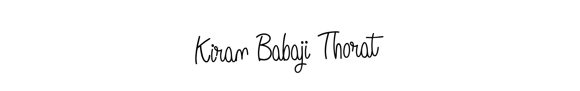 Kiran Babaji Thorat stylish signature style. Best Handwritten Sign (Angelique-Rose-font-FFP) for my name. Handwritten Signature Collection Ideas for my name Kiran Babaji Thorat. Kiran Babaji Thorat signature style 5 images and pictures png