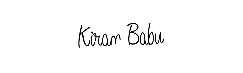 Use a signature maker to create a handwritten signature online. With this signature software, you can design (Angelique-Rose-font-FFP) your own signature for name Kiran Babu. Kiran Babu signature style 5 images and pictures png