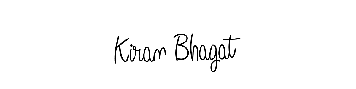 You should practise on your own different ways (Angelique-Rose-font-FFP) to write your name (Kiran Bhagat) in signature. don't let someone else do it for you. Kiran Bhagat signature style 5 images and pictures png