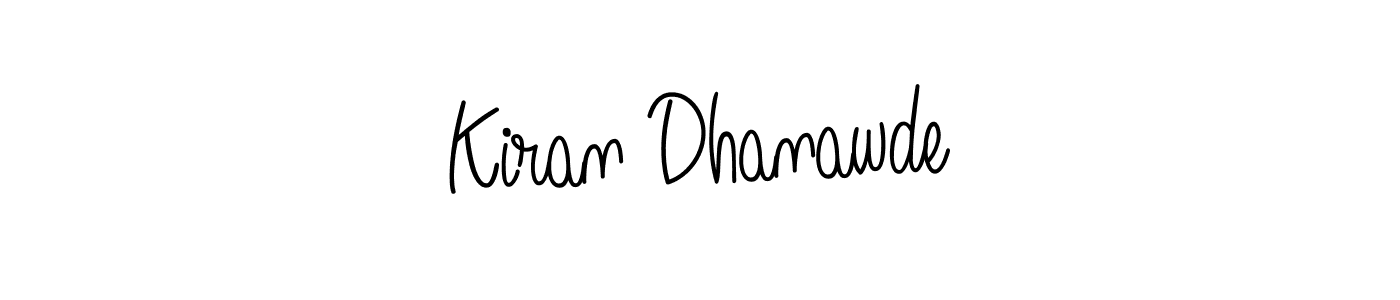 Similarly Angelique-Rose-font-FFP is the best handwritten signature design. Signature creator online .You can use it as an online autograph creator for name Kiran Dhanawde. Kiran Dhanawde signature style 5 images and pictures png