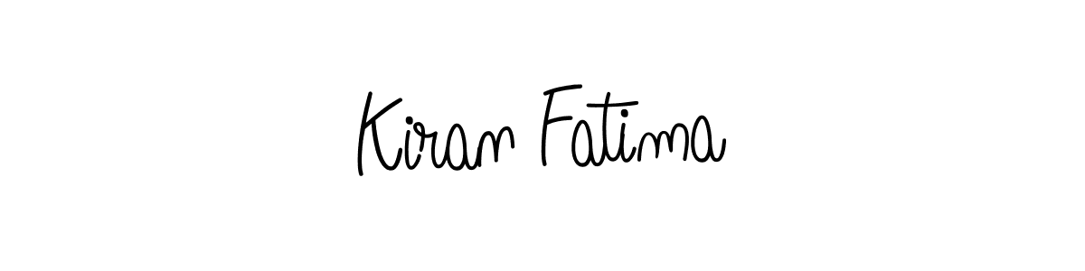 Use a signature maker to create a handwritten signature online. With this signature software, you can design (Angelique-Rose-font-FFP) your own signature for name Kiran Fatima. Kiran Fatima signature style 5 images and pictures png