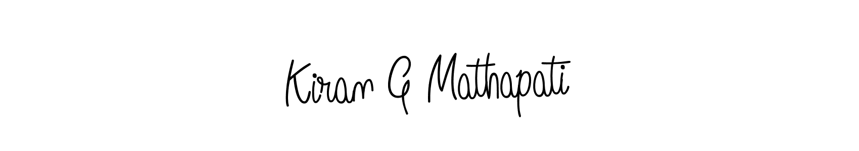 Make a beautiful signature design for name Kiran G Mathapati. Use this online signature maker to create a handwritten signature for free. Kiran G Mathapati signature style 5 images and pictures png