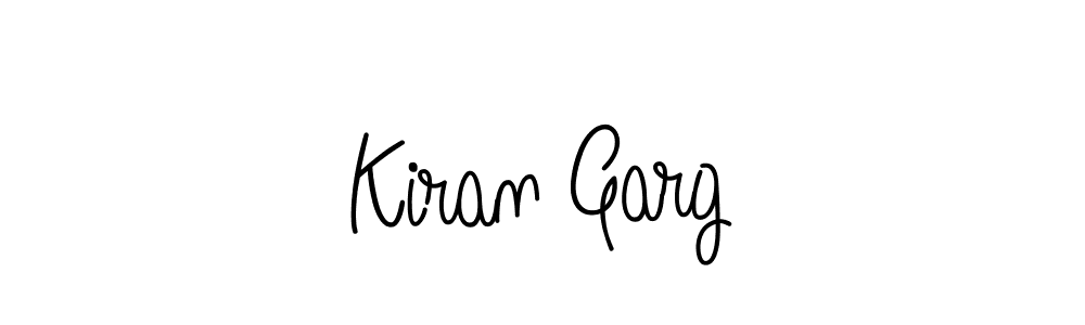 You should practise on your own different ways (Angelique-Rose-font-FFP) to write your name (Kiran Garg) in signature. don't let someone else do it for you. Kiran Garg signature style 5 images and pictures png