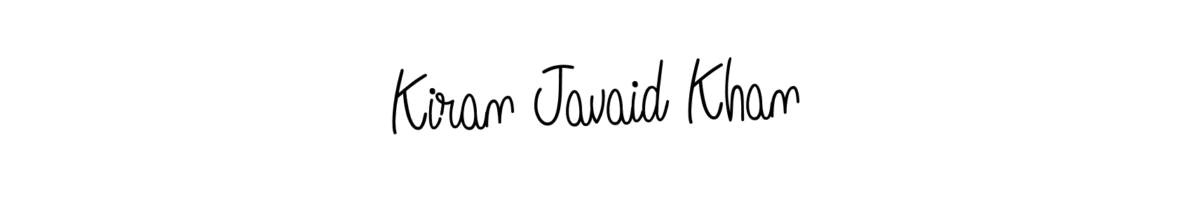 You should practise on your own different ways (Angelique-Rose-font-FFP) to write your name (Kiran Javaid Khan) in signature. don't let someone else do it for you. Kiran Javaid Khan signature style 5 images and pictures png