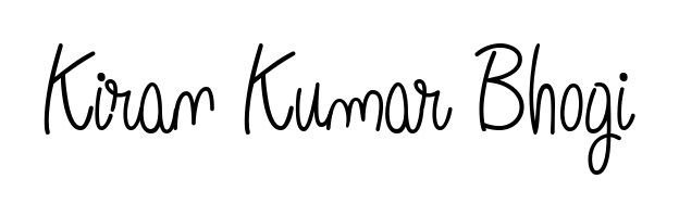 Get an exclusive digital autograph for Kiran Kumar Bhogi. The Angelique-Rose-font-FFP typeface captures the charm of real penmanship on paper. Kiran Kumar Bhogi signature style 5 images and pictures png
