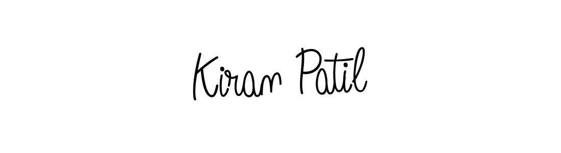 Kiran Patil stylish signature style. Best Handwritten Sign (Angelique-Rose-font-FFP) for my name. Handwritten Signature Collection Ideas for my name Kiran Patil. Kiran Patil signature style 5 images and pictures png