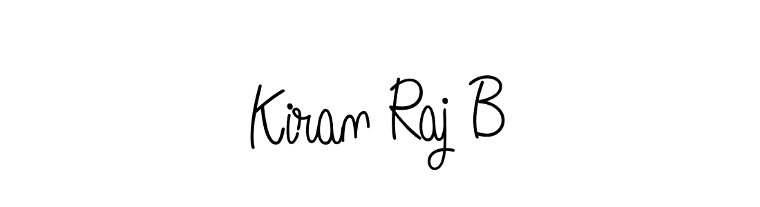 How to make Kiran Raj B name signature. Use Angelique-Rose-font-FFP style for creating short signs online. This is the latest handwritten sign. Kiran Raj B signature style 5 images and pictures png